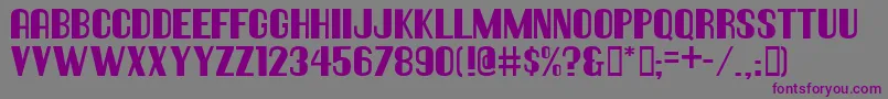 Шрифт Hallandaledeco – фиолетовые шрифты на сером фоне