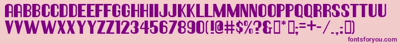 Hallandaledeco Font – Purple Fonts on Pink Background