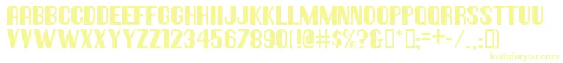 Шрифт Hallandaledeco – жёлтые шрифты