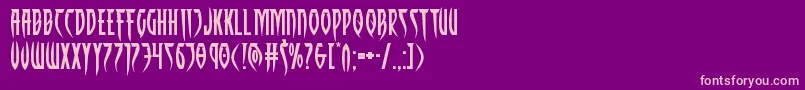 Inhumanityextraexpand Font – Pink Fonts on Purple Background