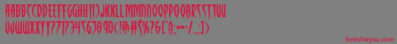 Inhumanityextraexpand Font – Red Fonts on Gray Background