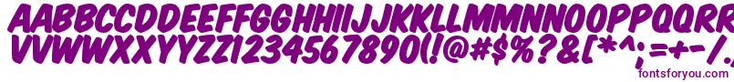 Komtitp-Schriftart – Violette Schriften