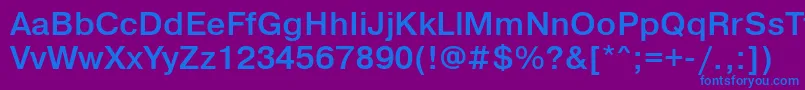 PragmaticalightettBold Font – Blue Fonts on Purple Background