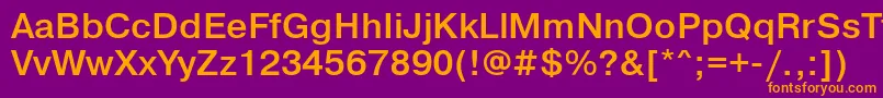 PragmaticalightettBold Font – Orange Fonts on Purple Background