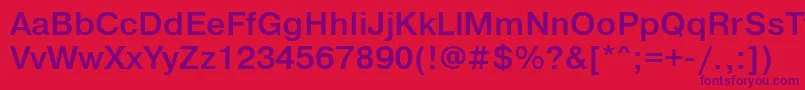 PragmaticalightettBold Font – Purple Fonts on Red Background