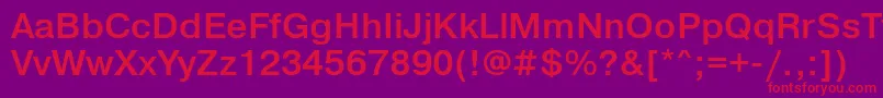 PragmaticalightettBold Font – Red Fonts on Purple Background