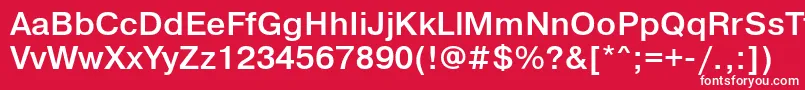 PragmaticalightettBold Font – White Fonts on Red Background