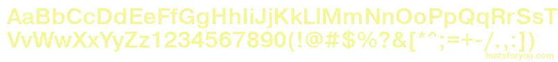 PragmaticalightettBold Font – Yellow Fonts on White Background