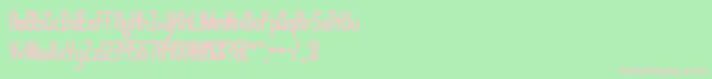 LucidTypeABrk Font – Pink Fonts on Green Background