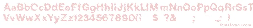 Lowerwestside Font – Pink Fonts on White Background