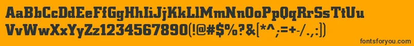 StCityBold Font – Black Fonts on Orange Background