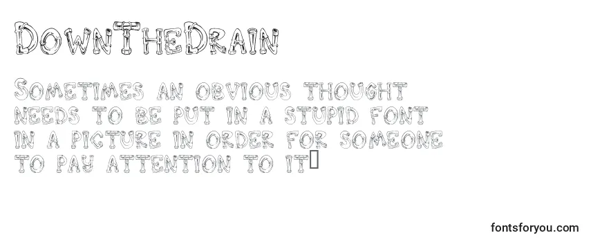 DownTheDrain Font