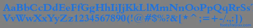 Aldine401BoldBt Font – Blue Fonts on Gray Background