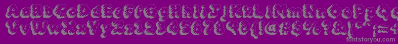 MckloudTempest Font – Gray Fonts on Purple Background