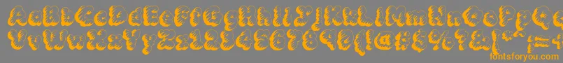 MckloudTempest Font – Orange Fonts on Gray Background