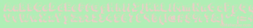 MckloudTempest Font – Pink Fonts on Green Background