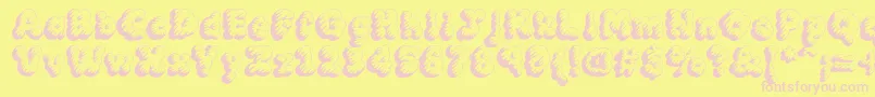 MckloudTempest Font – Pink Fonts on Yellow Background