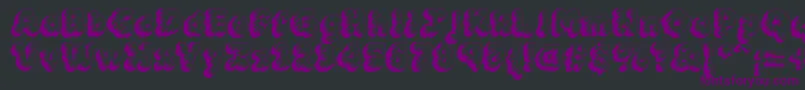 MckloudTempest-Schriftart – Violette Schriften auf schwarzem Hintergrund