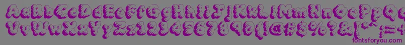 MckloudTempest Font – Purple Fonts on Gray Background