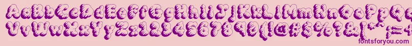 MckloudTempest Font – Purple Fonts on Pink Background