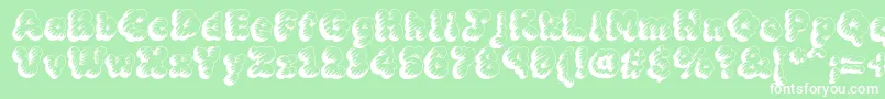 MckloudTempest Font – White Fonts on Green Background
