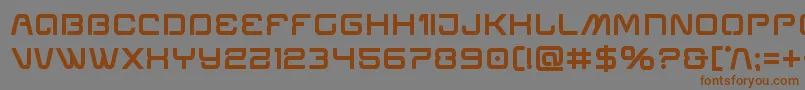 Miraclemercurybold Font – Brown Fonts on Gray Background