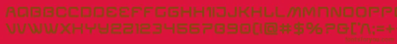 Miraclemercurybold Font – Brown Fonts on Red Background
