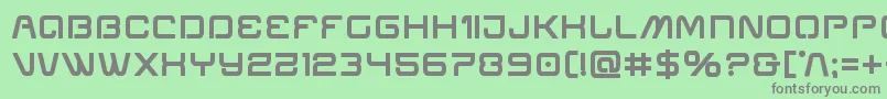 Miraclemercurybold Font – Gray Fonts on Green Background