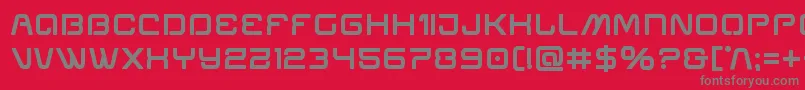 Miraclemercurybold Font – Gray Fonts on Red Background