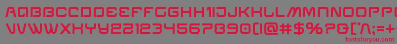 Miraclemercurybold Font – Red Fonts on Gray Background