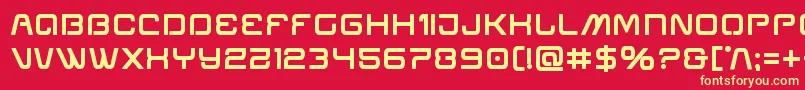 Miraclemercurybold Font – Yellow Fonts on Red Background