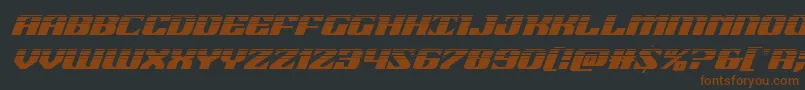 21gunsalutehalfital Font – Brown Fonts on Black Background