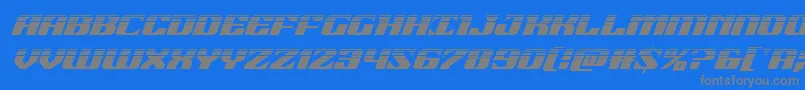 Police 21gunsalutehalfital – polices grises sur fond bleu
