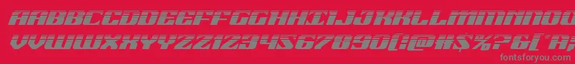 Шрифт 21gunsalutehalfital – серые шрифты на красном фоне