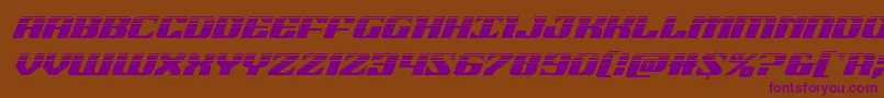 Шрифт 21gunsalutehalfital – фиолетовые шрифты на коричневом фоне