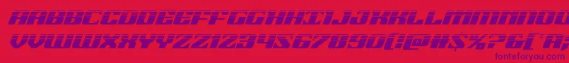 Police 21gunsalutehalfital – polices violettes sur fond rouge