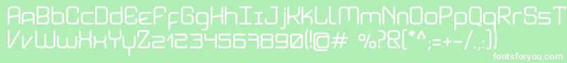 AviddynBold Font – White Fonts on Green Background