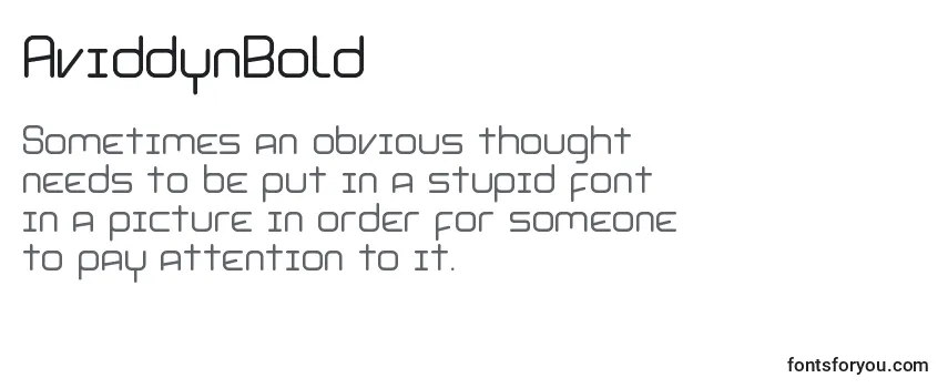 AviddynBold-fontti