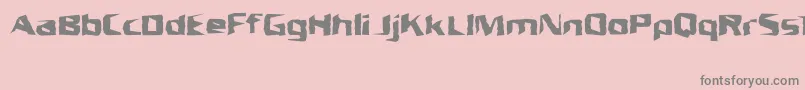 UnresponsiveBrk Font – Gray Fonts on Pink Background