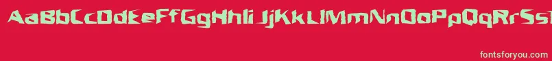 More about UnresponsiveBrk Font UnresponsiveBrk Font – Green Fonts on Red Background
