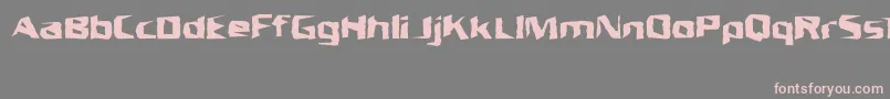 UnresponsiveBrk-fontti – vaaleanpunaiset fontit harmaalla taustalla