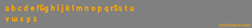 GrotesSansDemo Font – Orange Fonts on Gray Background