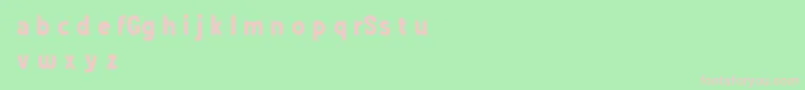 フォントGrotesSansDemo – 緑の背景にピンクのフォント