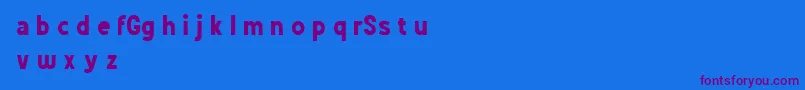 GrotesSansDemo Font – Purple Fonts on Blue Background