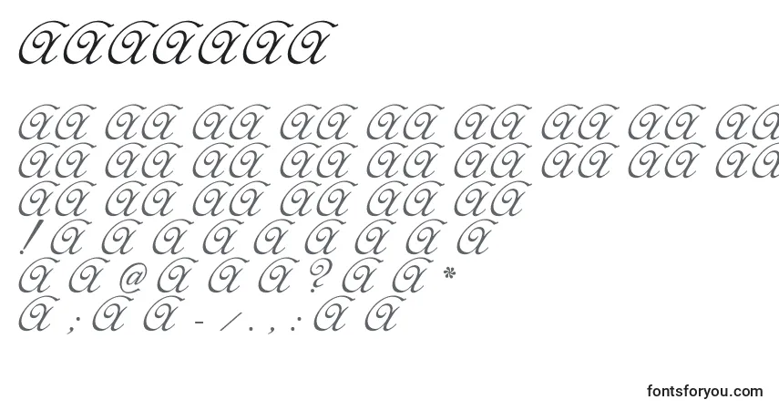 A fonte Elzevir – alfabeto, números, caracteres especiais