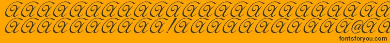 Elzevir Font – Black Fonts on Orange Background