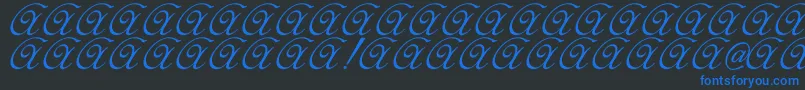 Elzevir Font – Blue Fonts on Black Background