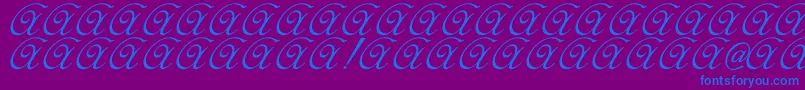 Elzevir Font – Blue Fonts on Purple Background