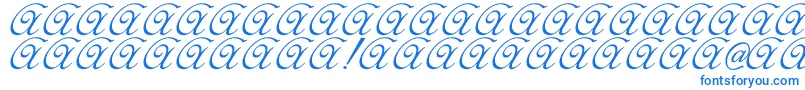 Elzevir Font – Blue Fonts on White Background