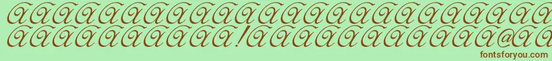 Elzevir Font – Brown Fonts on Green Background